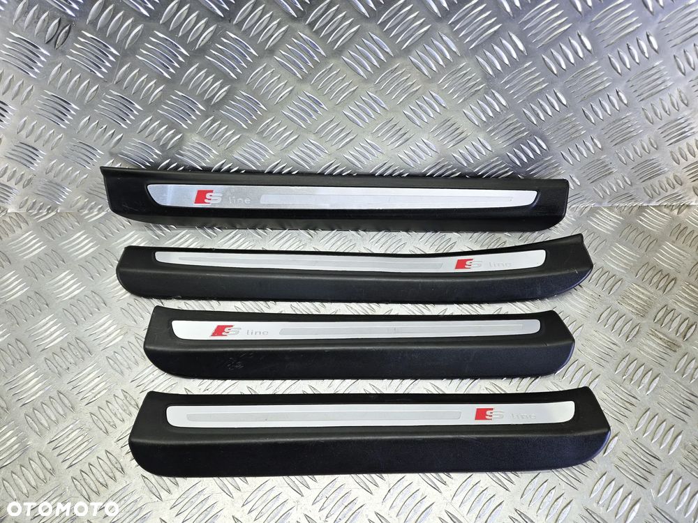 AUDI Q7 4L LIFT 09-15R LISTWY NAKLADKI OZDOBNE PROGOWE PROGOW S-LINE KOMPLET 4L0853376F 4L0853375F 4L0853374E 4L0853373E - 1