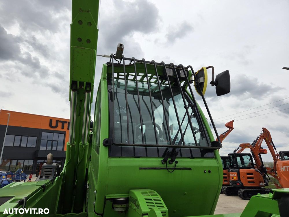 Merlo CA SI O MACARA de 12t, P120.10, ridica 12t la 5m si 7t la 10m, 1.164h, 2018, furci, cupa 3,5mc, Masa operational 15,6t, sistem protectie cu 3 camere/parte, protectie cabina, Aer cond, cilindri de MACARA, posibil leasing 2 ani, PROMOTIE 93.900 EUR+Tva - 32
