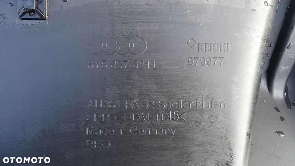 audi s3 8y5 sedan - spoiler, dokładka zderzaka tylnego - 7