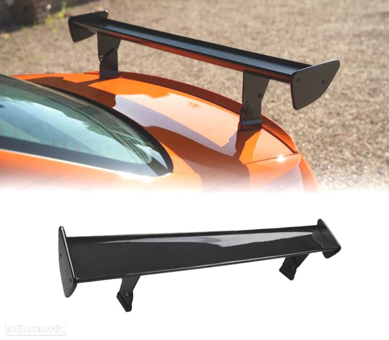 AILERON SPOILER CHEVROLET DAEWOO NUBIRA 99-03 LOOK GTS PRETO BRILHANTE - 5