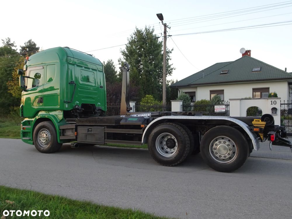 Scania R480 hakowiec Meiller z Niemiec os skretna podnoszona - 4