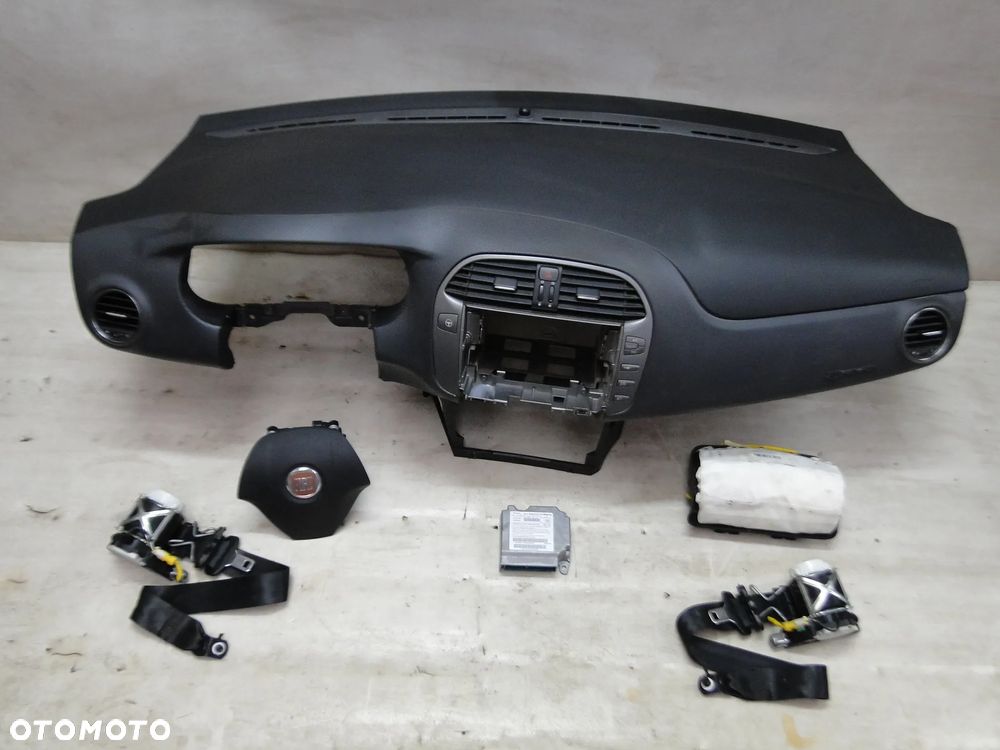 FIAT BRAVO II 2 DESKA KONSOLA PODUSZKI AIRBAG PASY SENSOR KOMPLET ORYGINAŁ EUROPA - 1