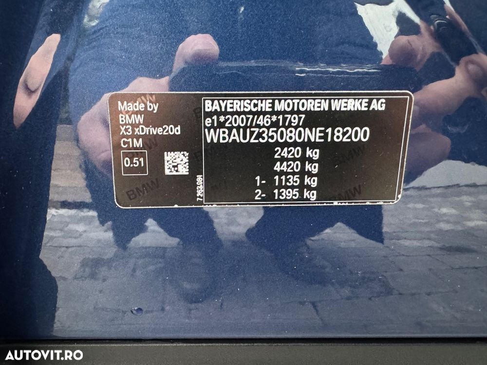 BMW X3 xDrive20d Aut. - 21