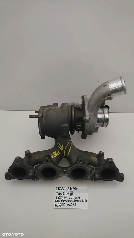 TURBINA 1.6 T-GDI 176KM TUCSON III 28231-2B760 16399700016 - 3