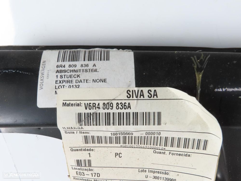Painel / Guarda-Lamas Porta Direito/Frente Novo VW POLO (6R1, 6C1) 6R48709836A - 3
