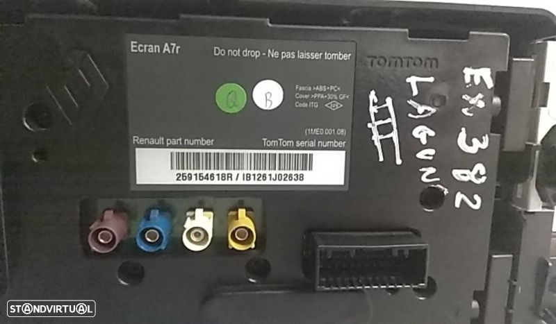 Display / ecrã de informações RENAULT Laguna III (BT0/1) - 3