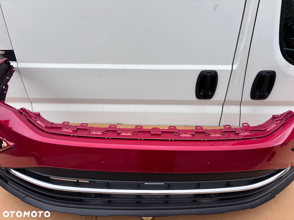 Vw Tiguan II Lift Zderzak Przedni Bordowy Chrom Kratka Zderzaka Dół Zderzaka Kompletny 5NA853665F 5NA807221C 5NA805903H 5NA805901 Pod Czujniki Parkowania - 5