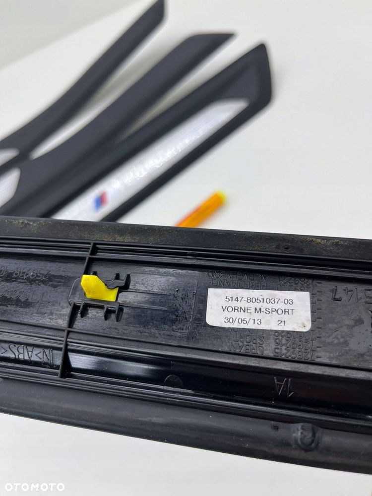 bmw 3 f31 f30 listwy nakŁadki progowe m-pakiet komplet 8051037 8054234 - 9