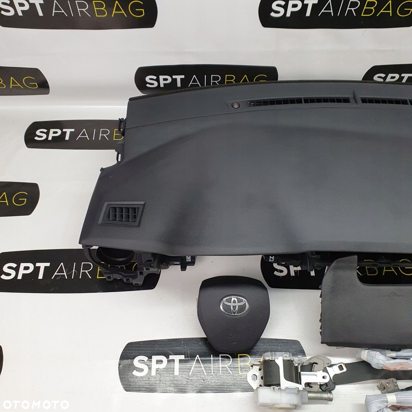 TOYOTA COROLLA E16 DESKA ROZDZIELCZA KONSOLA KOKPIT PULPIT PODUSZKI AIRBAG AIR BAG PASY KURTYNY KIT SET - 2