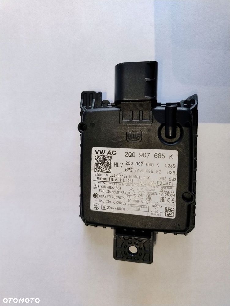 radar moduł asystent zmiany pasa ruchu 2q0907685k - 1