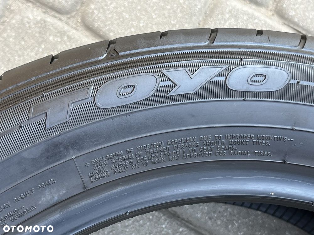 CZTERY LETNIE OPONY TOYO PROXES 225/55 R17 97V  7,5 MM BIEŻNIKA 2022 ROK LATO - 6