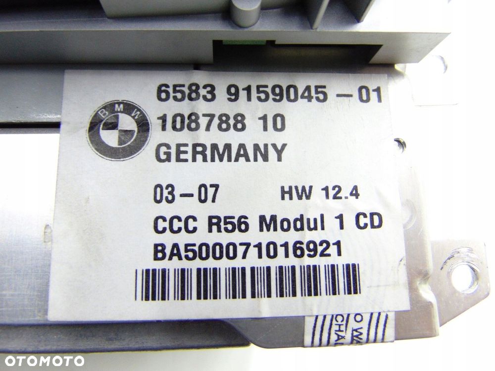 RADIO CZYTNIK DVD CCC MINI COOPER S R56 9159045 - 4