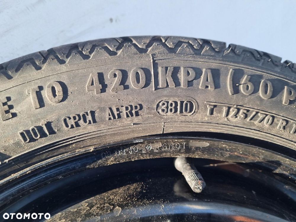 KOŁO DOJAZDOWE Opel Insignia A _ dojazdówka 125/70 R17 5x120 17X4.00B IS41 - 5