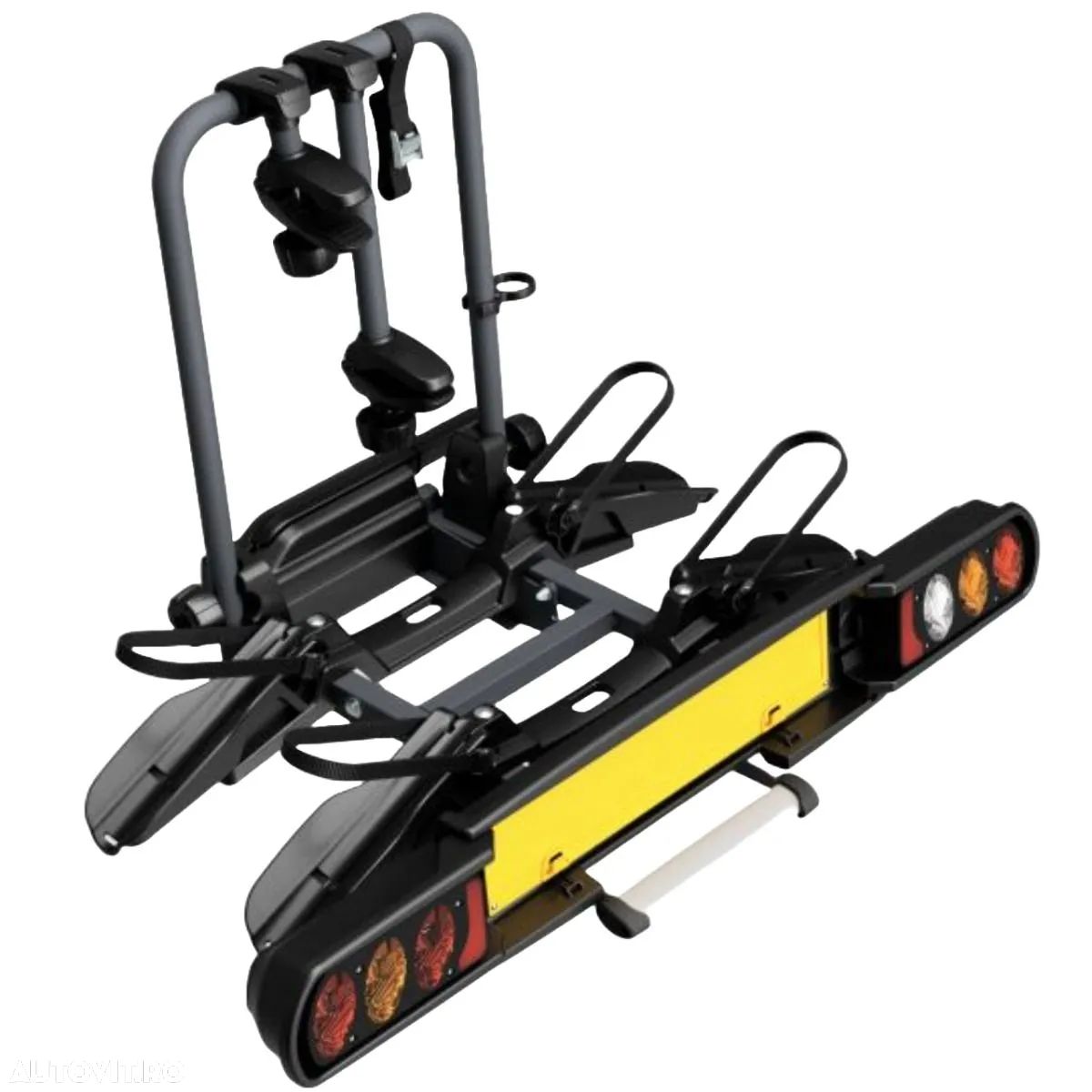 Suport 2 biciclete Peruzzo Pure Instinct 708W compatibil cu biciclete electrice cu prindere pe carligul de remorcare, Anthracite Grey, Nou _ Pret Importator - Emitem Factura si Garantie - 1