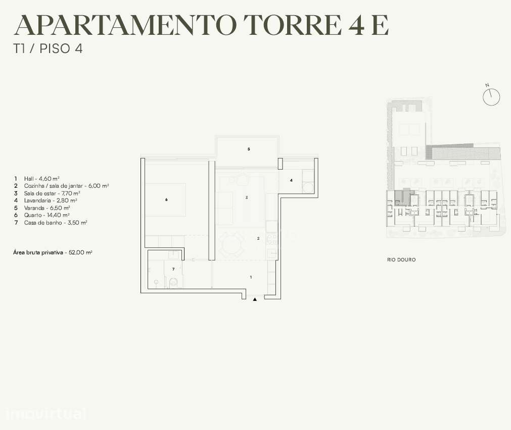 Apartamento T1 com varanda no Campo Alegre, Porto - Grande imagem: 5/24