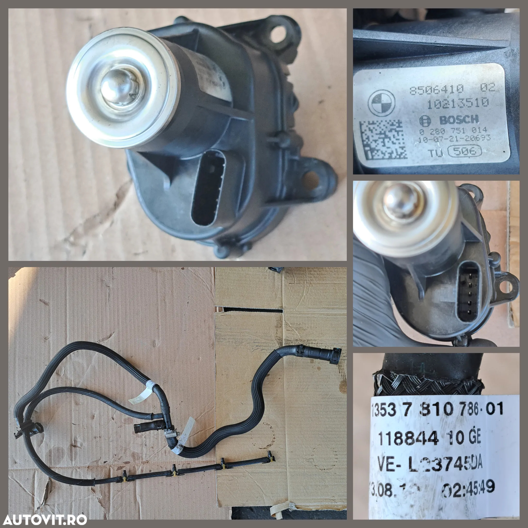 Anexe motor Bmw 520d F10 2010 184cp injector rampa injectoare pompa inalta presiune alternator actuator EGR galerie admisie instalatie electrica motor - 5
