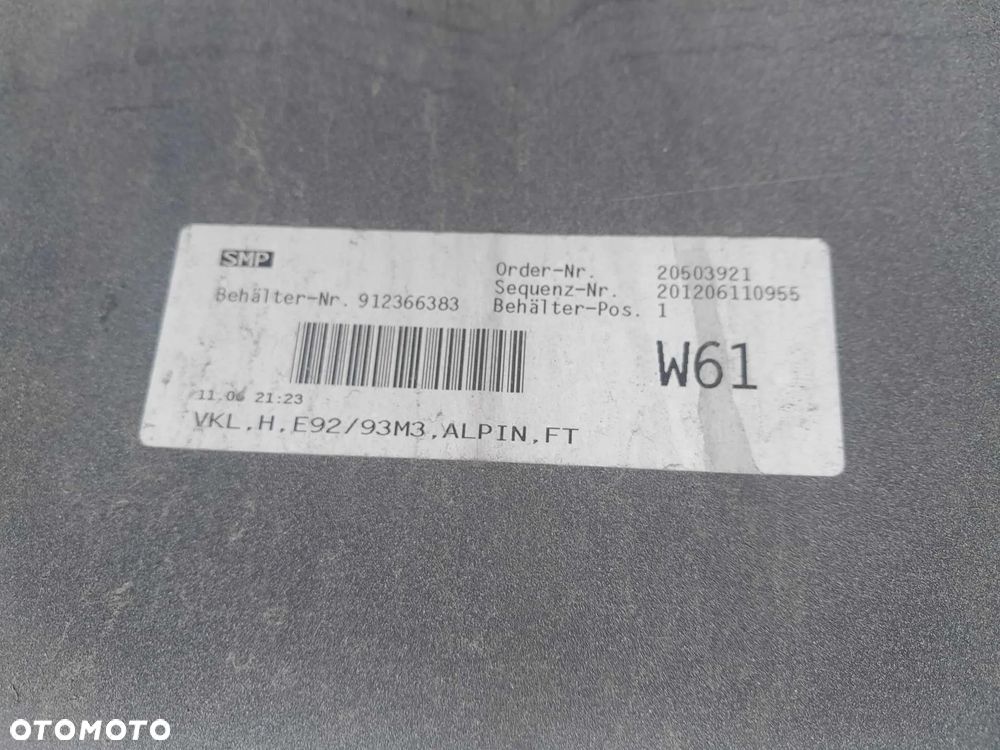 ZDERZAK TYLNY TYŁ BMW E92 E93 M POWER M3 COUPE CABRIO - 8