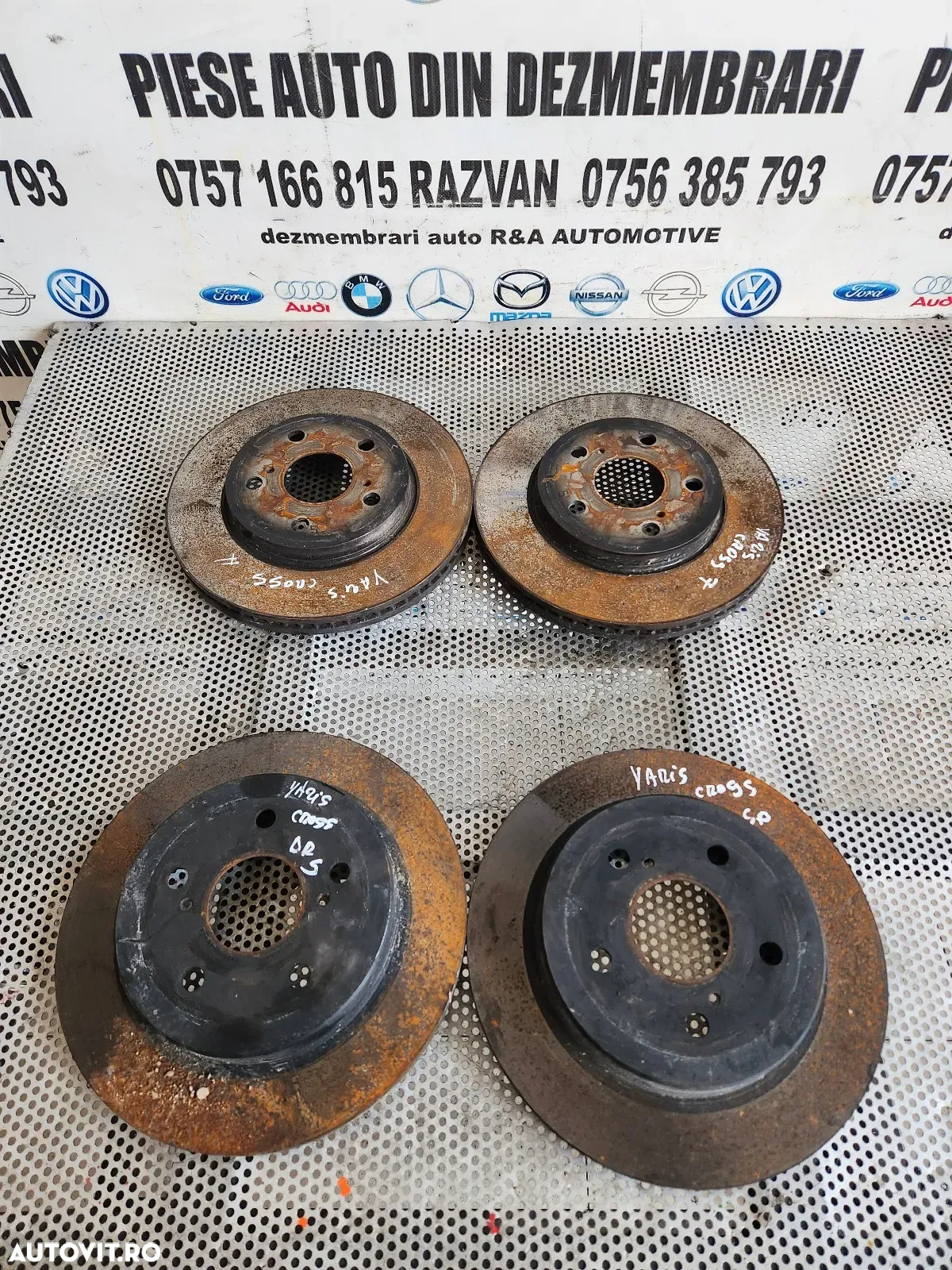 Set 4 Discuri Frana Toyota Yaris Cross Yaris 4 1.5 Benzina Hybrid An 2020-2021-2022-2023-2024 Fara - 2