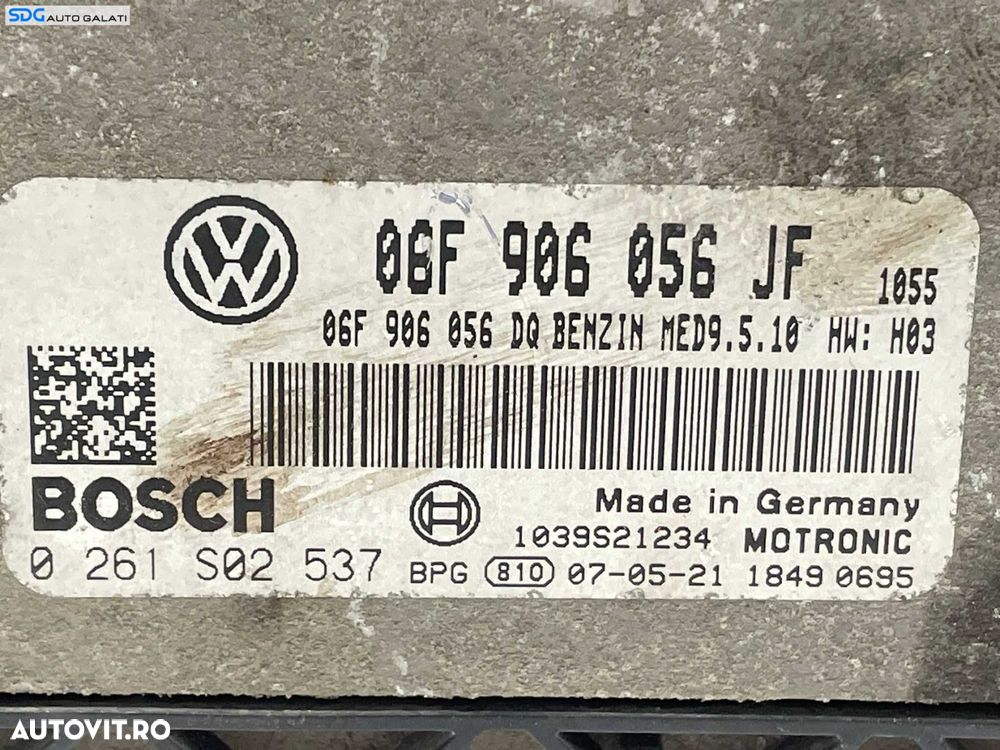 ECU Calculator Motor Bosch Volkswagen Golf 5 2.0 FSI Benzina 2004 - 2008 Cod 06F906056JF 0261S02537 [L4647] - 4