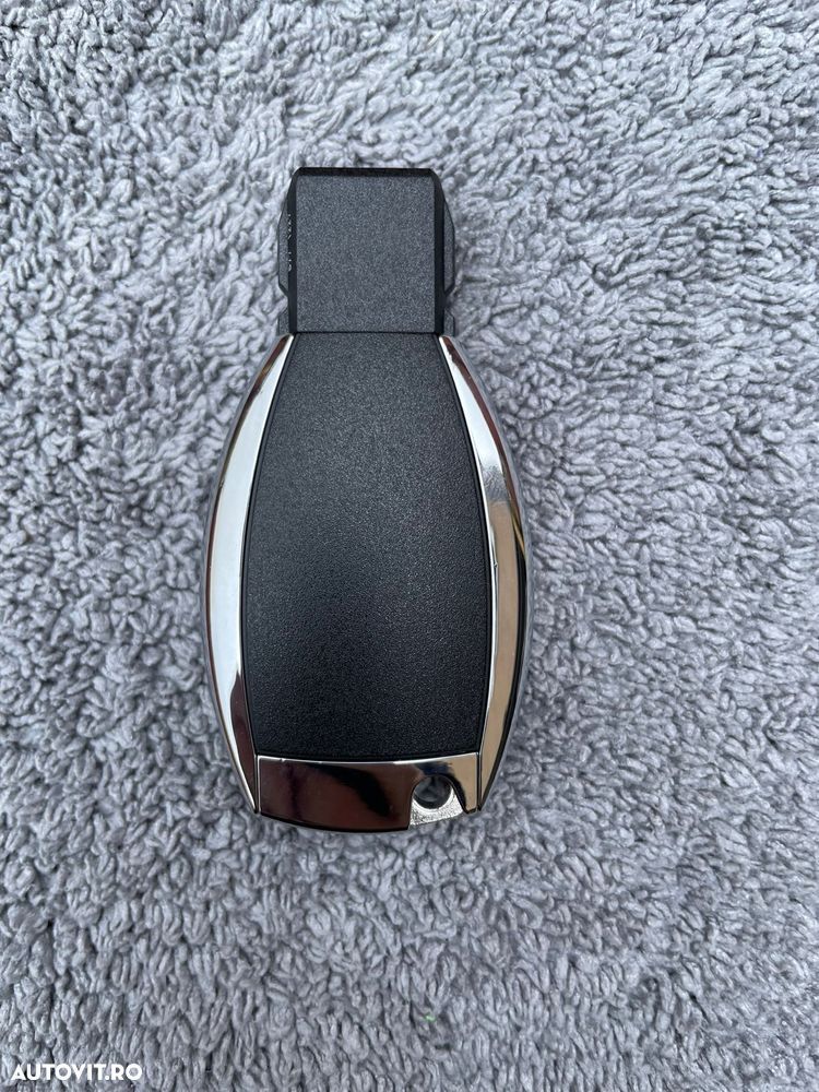 Carcasa cheie telecomanda Mercedes Benz 3 butoane model cromat - 7