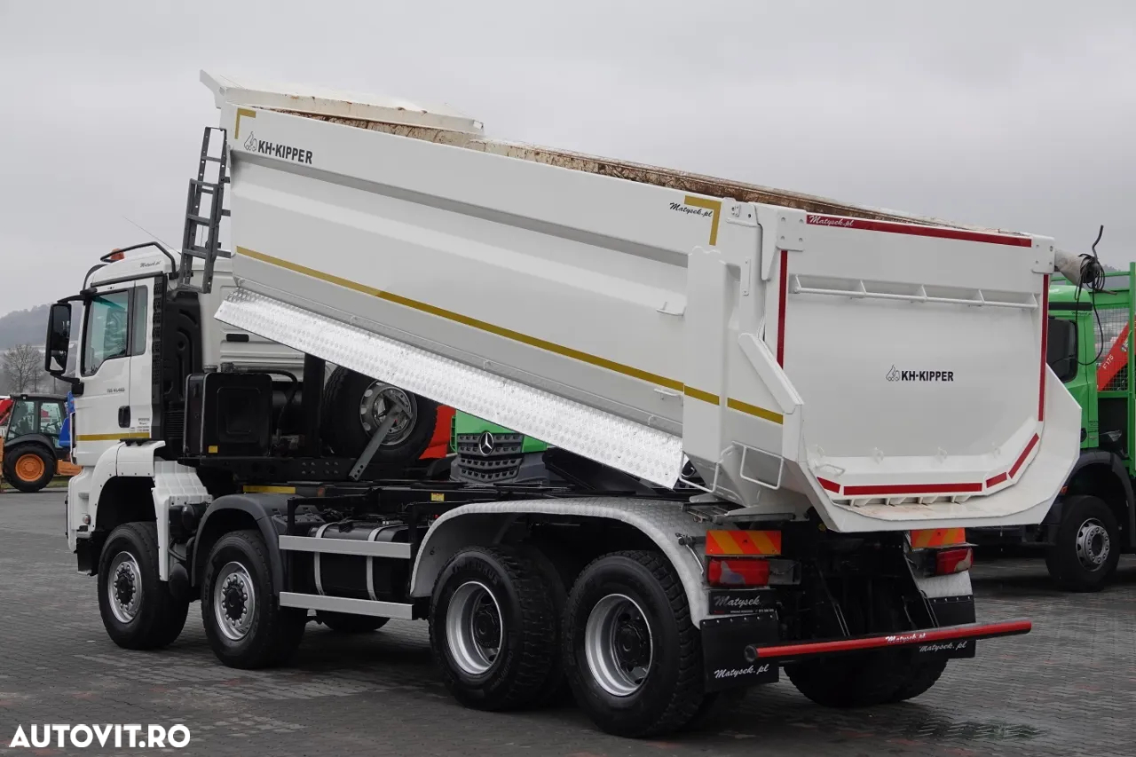 MAN TGS 41.460 / 8x8 / BASCULANTE SPATE / MANUAL / KH-KIPPER / EURO 6 / 2019 / CONTRACTUL DE SERVICE - 2