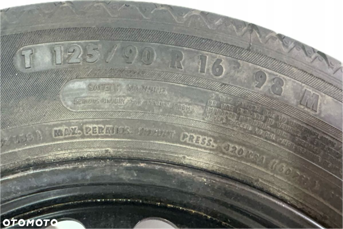 KOŁO DOJAZDOWE ZAPASOWE MERCEDES C KLASA T125/90 R176 5X112 DARMOWA DOSTAWA - 2