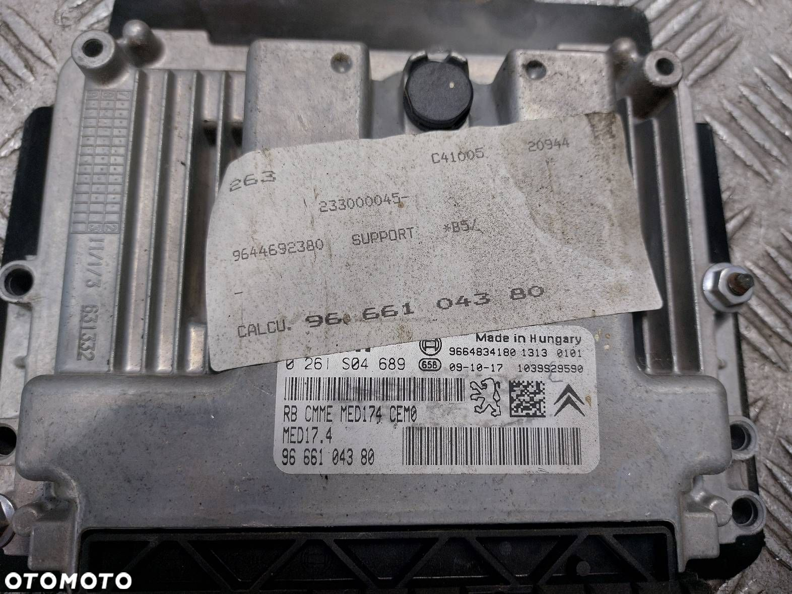 ZESTAW STARTOWY CITROEN C4 I 1.6 THP 9666104380 9666700580 - 2