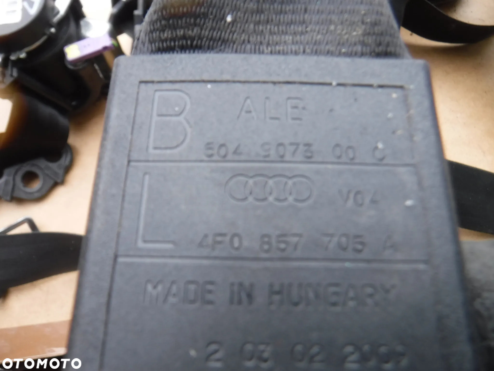 Audi A6 C6  pas bezpieczenstwa przod komplet 4F0857705A 4F0857706A - 2