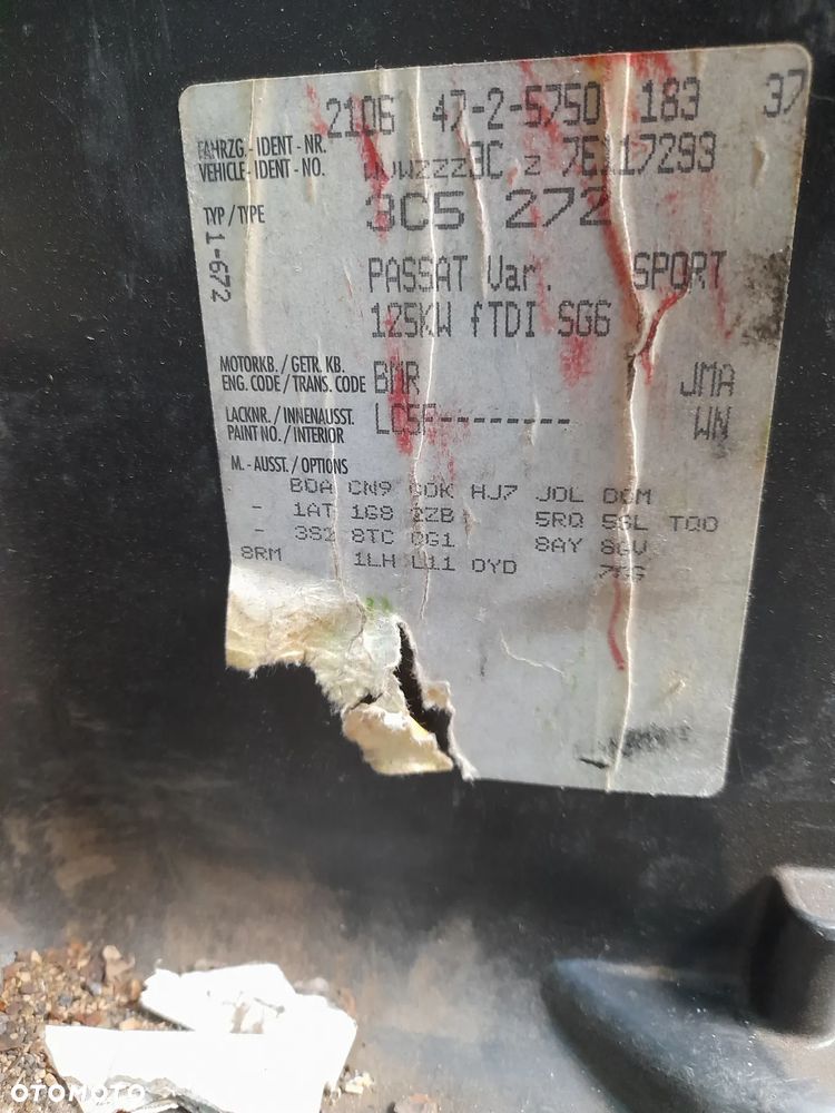 VW PASSAT B6 ZAWIAS DRZWI PRAWY LEWY - 8