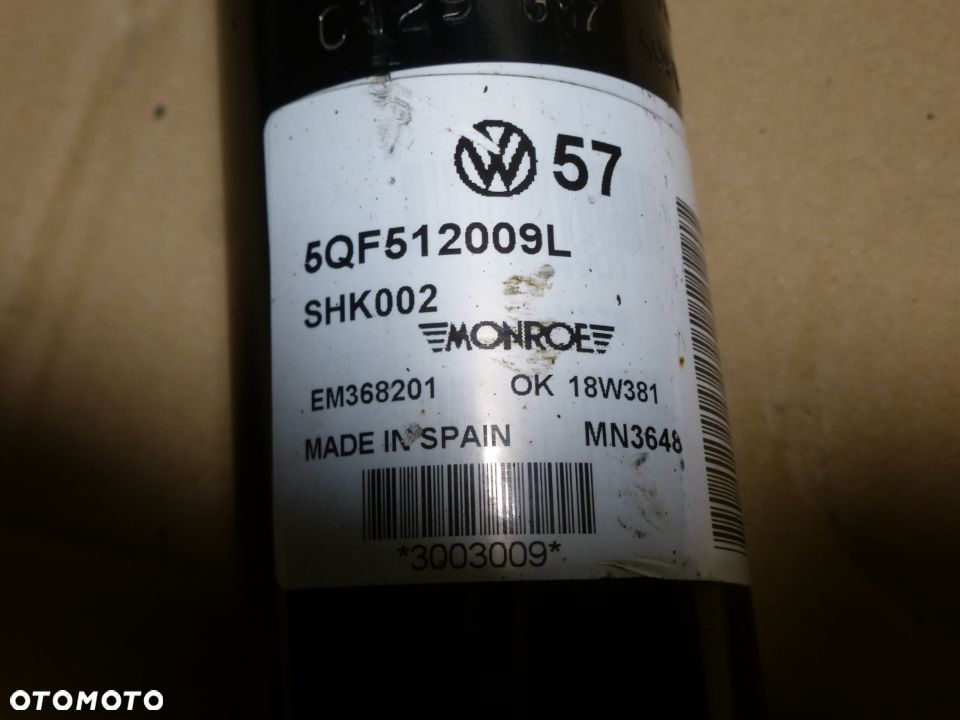 AMORTYZATOR TYŁ VW TIGUAN  KODIAQ 19r 5QF512009L  gwa!!! - 2
