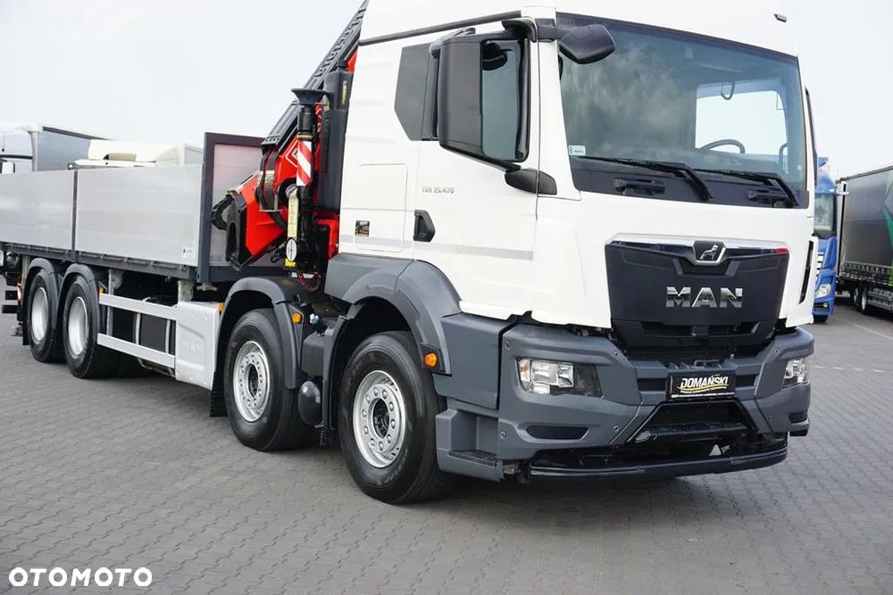 MAN TGS / 35.470 / E 6 / SKRZYNIOWY + HDS / FASSI F 545 / ŁAD. 13 105 KG / PILOT - 21