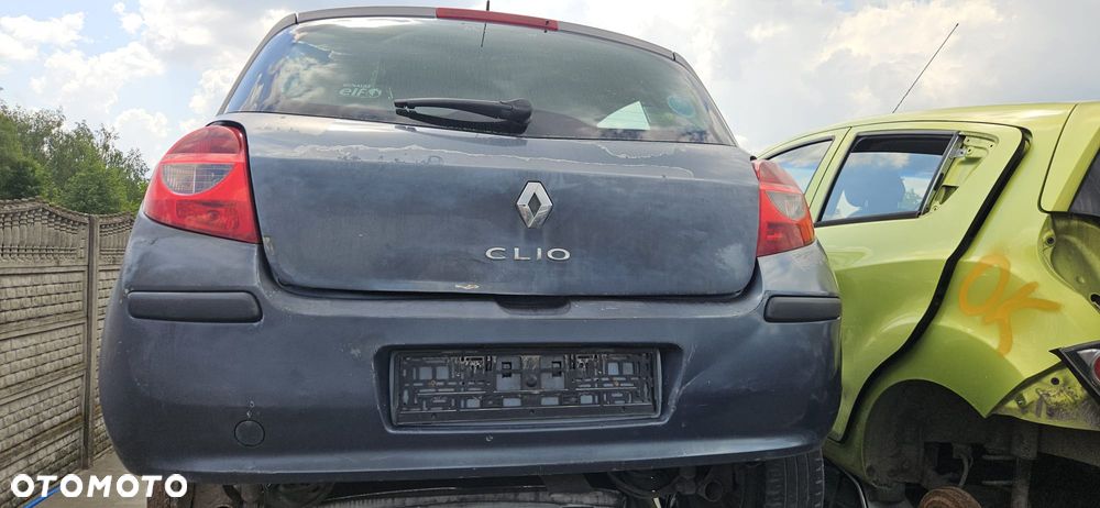 RENAULT CLIO III 05-09 1.2 16V  D4F 740 - ZDERZAK TYL TYLNI TEJ47 - 1