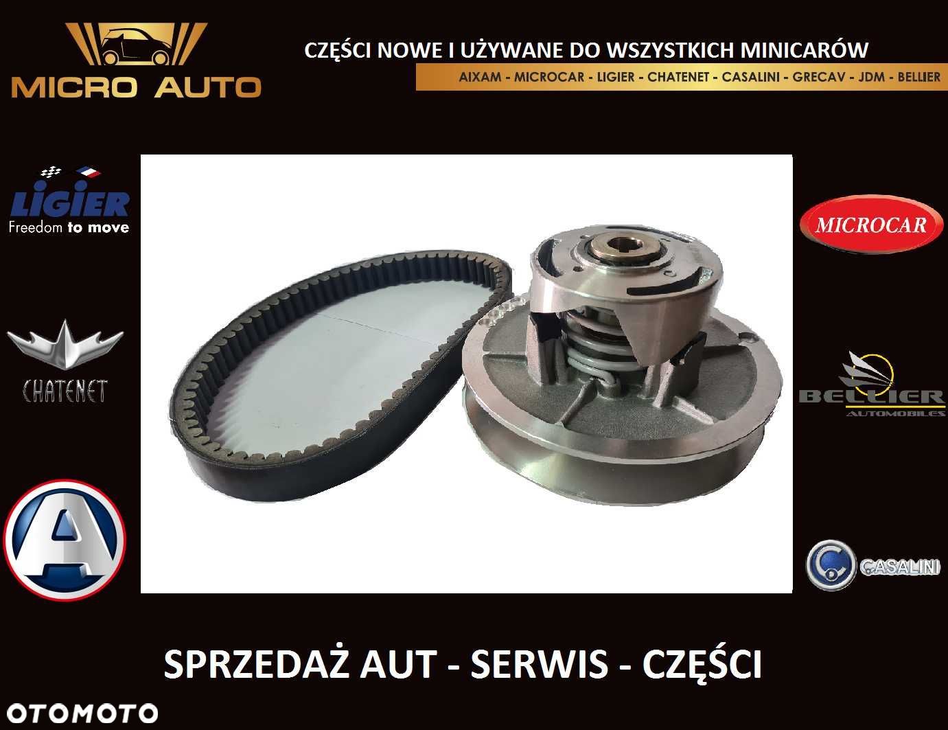 Zestaw Sprzęgło Pas napędowy Microcar JDM Chatenet Casalini 629 - 1