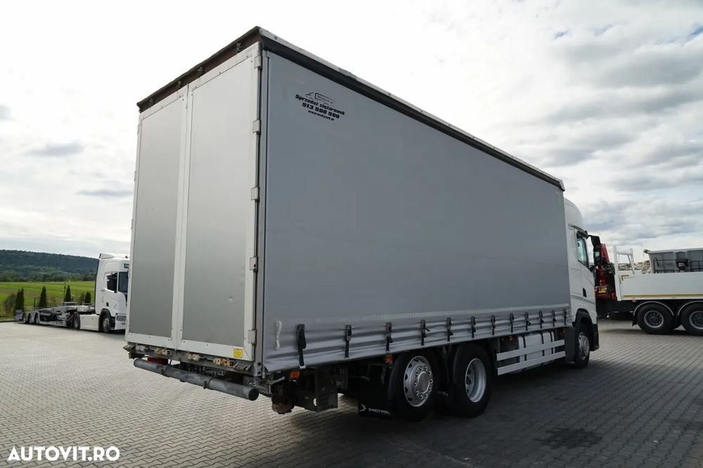 Scania S 450 / CORTINĂ 7,7 M / 60 M3 / SOLO / 6X2 / AXĂ RIDICATĂ / 2019 / - 5