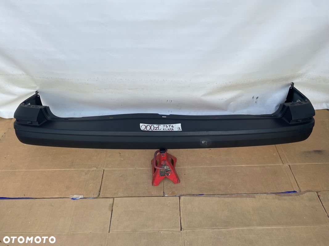VW Transporter T6 15-zderzak tylny tył wersja z KLAPĄ ORYGINALNY - 1