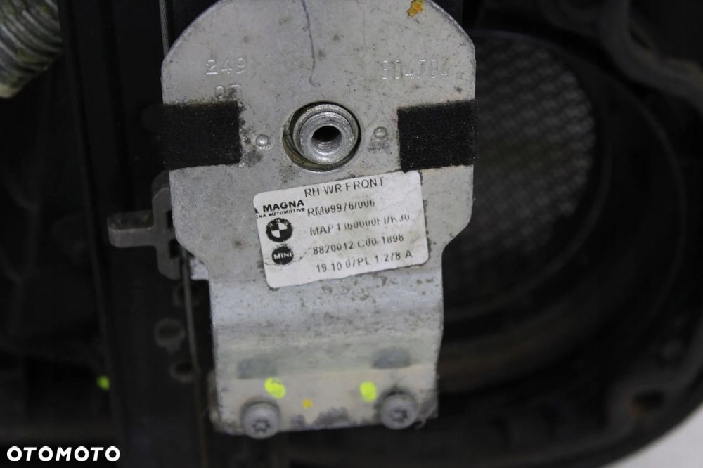 PODNOŚNIK SZYBY TAPICERKA PRAWY PRZÓD MINI R55 CLUBMAN 2007R- - 5