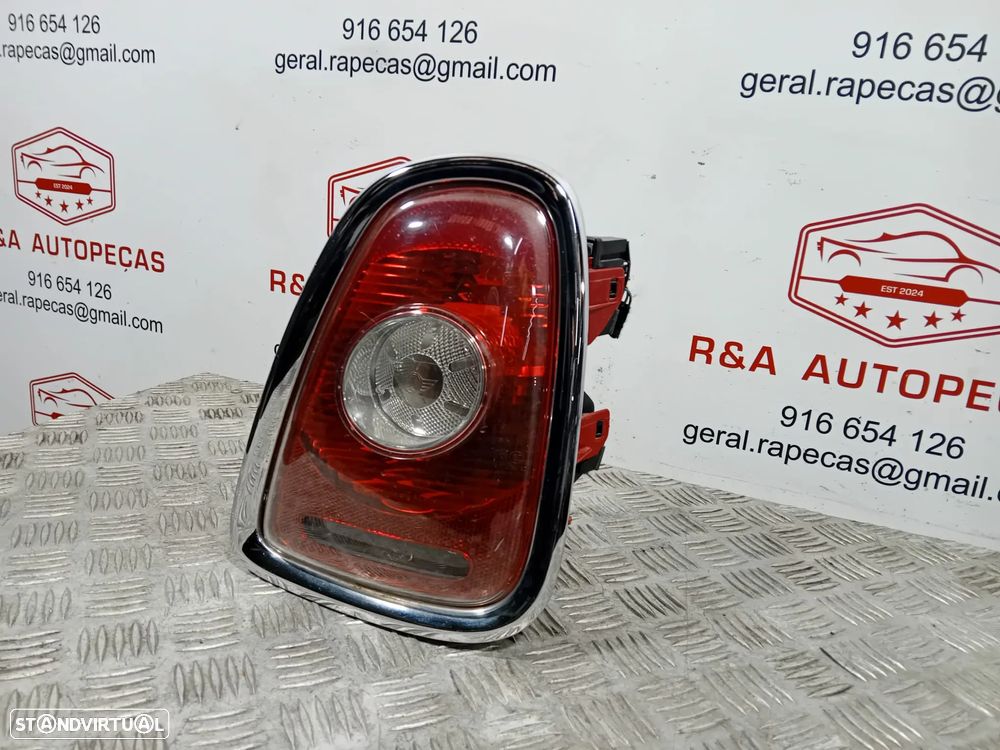 Farolins Trás Traseiro Direito ARO PRETO Mini Cooper R56 Pré LCI Originais - 8