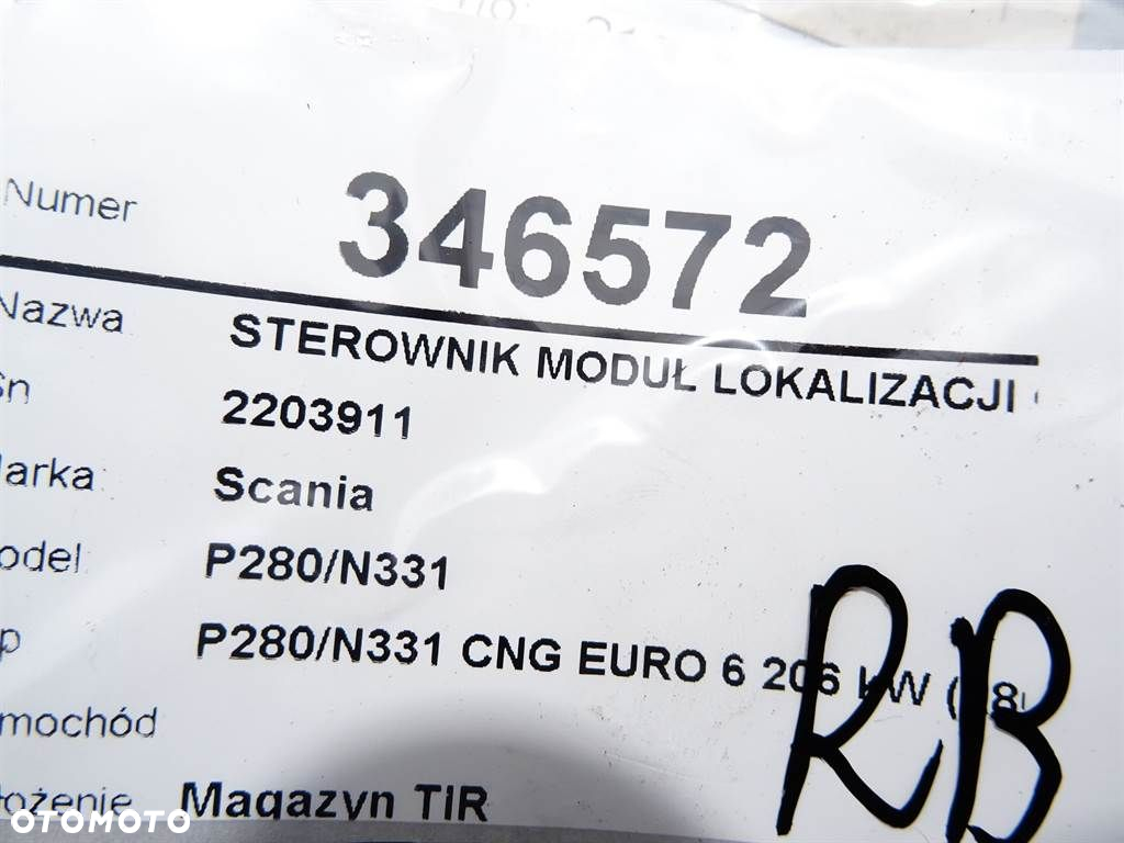 STEROWNIK MODUŁ LOKALIZACJI GPS - 1398.00 PLN - SCANIA P,G,R,T - series 2003 - 2022 P 280 29550691 - 5