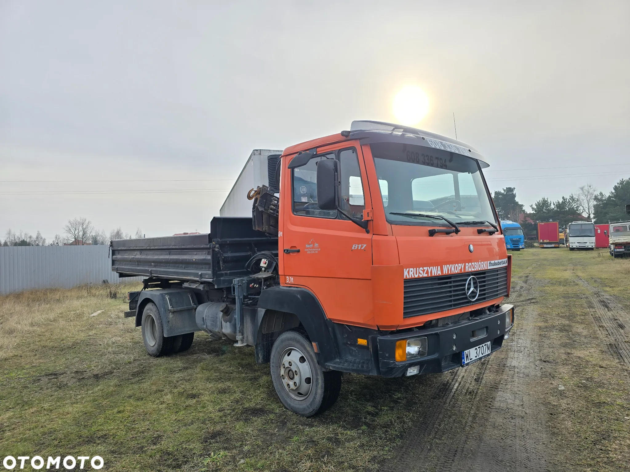Mercedes-Benz 817K * Meiller Kipper * Hds Hiab * Mały przebieg * 100% Sprawny - 24