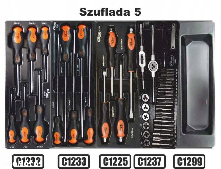 CORONA C1313 WÓZEK WARSZTATOWY 7SZ WYPOSAŻENIE 268 - 7