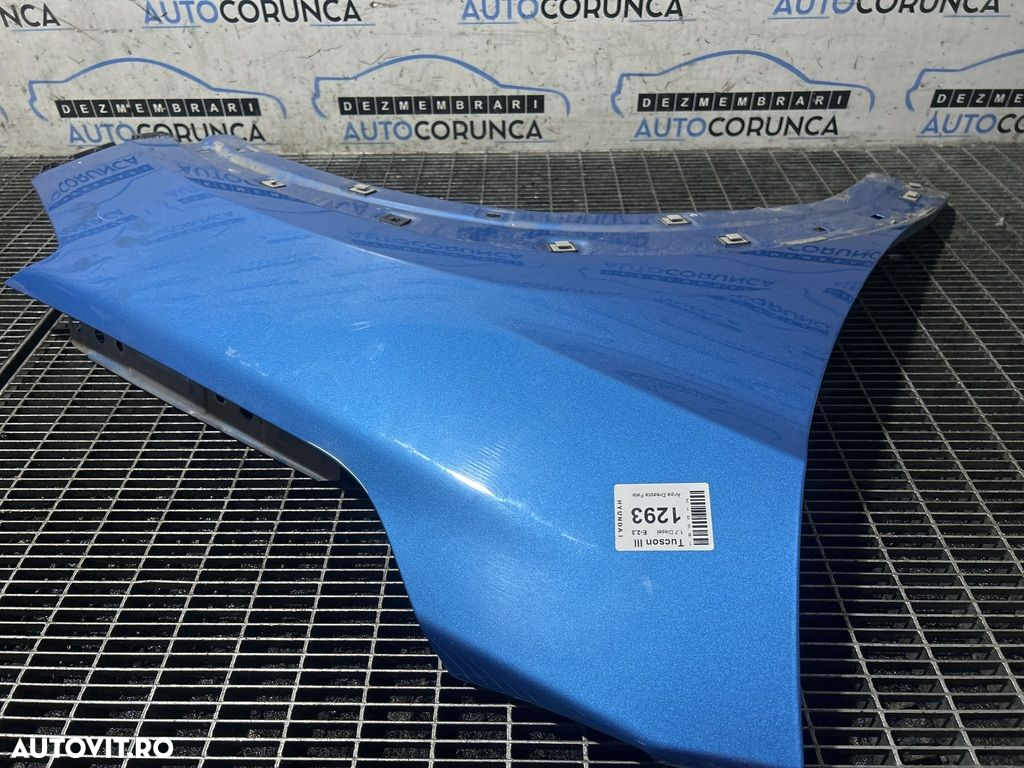 Aripa Dreapta Fata Hyundai Tucson III 2015 - 2018 4 Usi Ara Blue Metallic R3U (1293) - 3