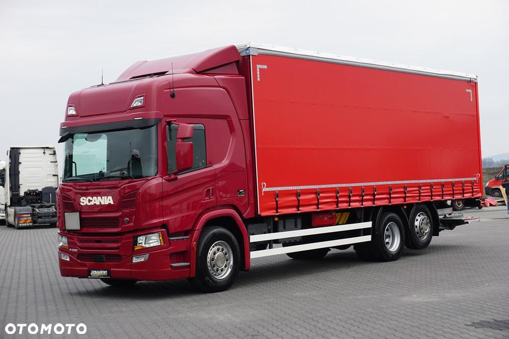 Scania P 280 / ACC / E 6 / FIRANKA + WINDA / 20 PALET / DŁ. 8,2 M / OŚ SKRĘTNA - 1