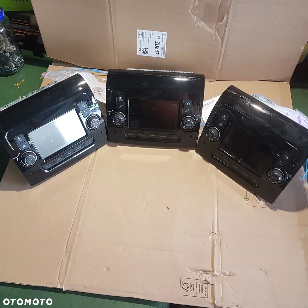 radio navi nawigacja 07357588680 ducato boxer jumper movano proace max NOWE ORYGINAŁ + KODY RADIA FOLJA NA EKRANIE - 1