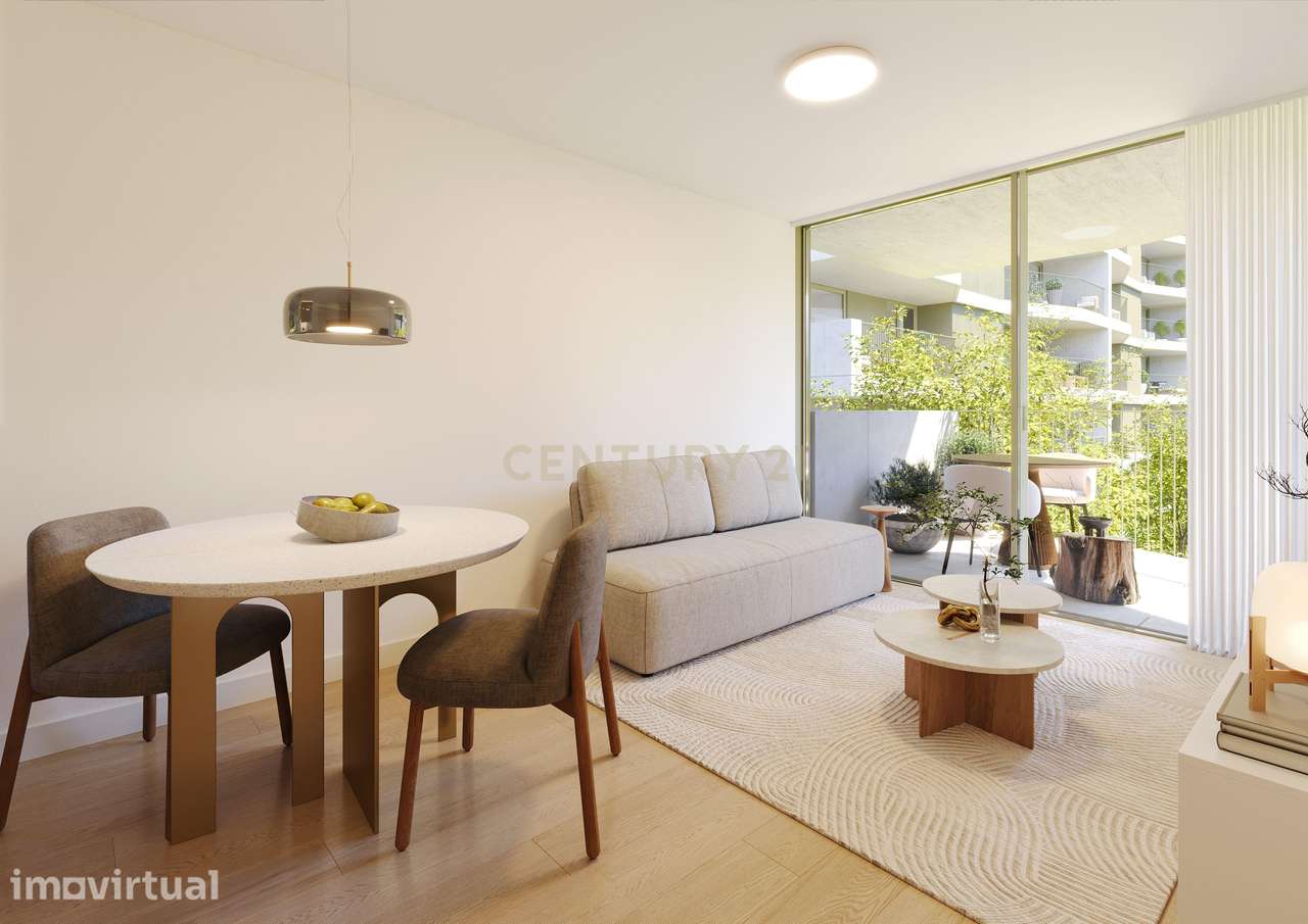 Apartamento NOVO T2 Panorâmico a Poente | The Yard Urban (Jardins da A - Grande imagem: 2/17