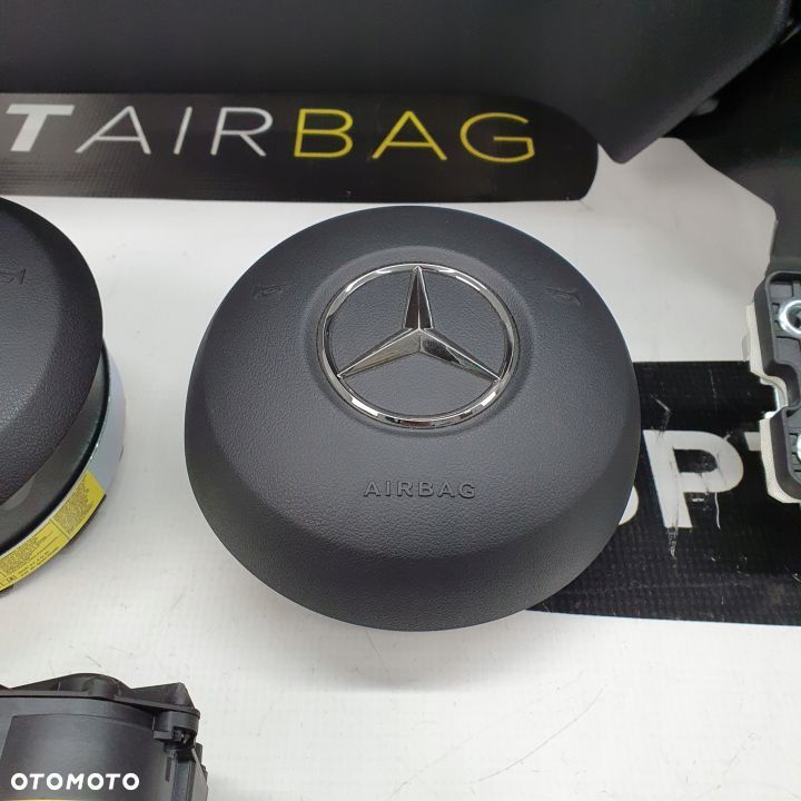 MERCEDES EQC DESKA ROZDZIELCZA KONSOLA KOKPIT PULPIT PODUSZKI AIRBAG AIR BAG PASY KIT SET - 8
