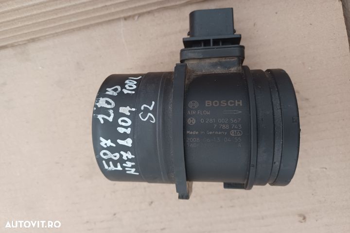 Debitmetru aer 0281002567 7788743 2.0D N47D20A BMW Seria 1 E87 [2004 - 4