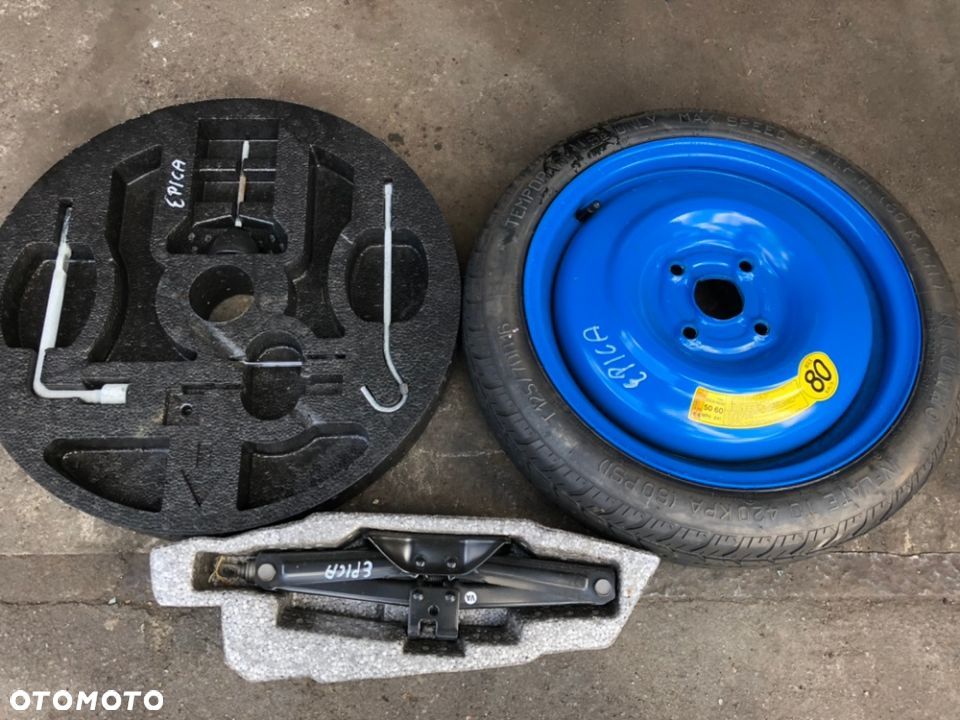 CHEVROLET EPICA KOŁO DOJAZDOWE ZAPASOWE ZESTAW LEWAREK KLUCZ - 1
