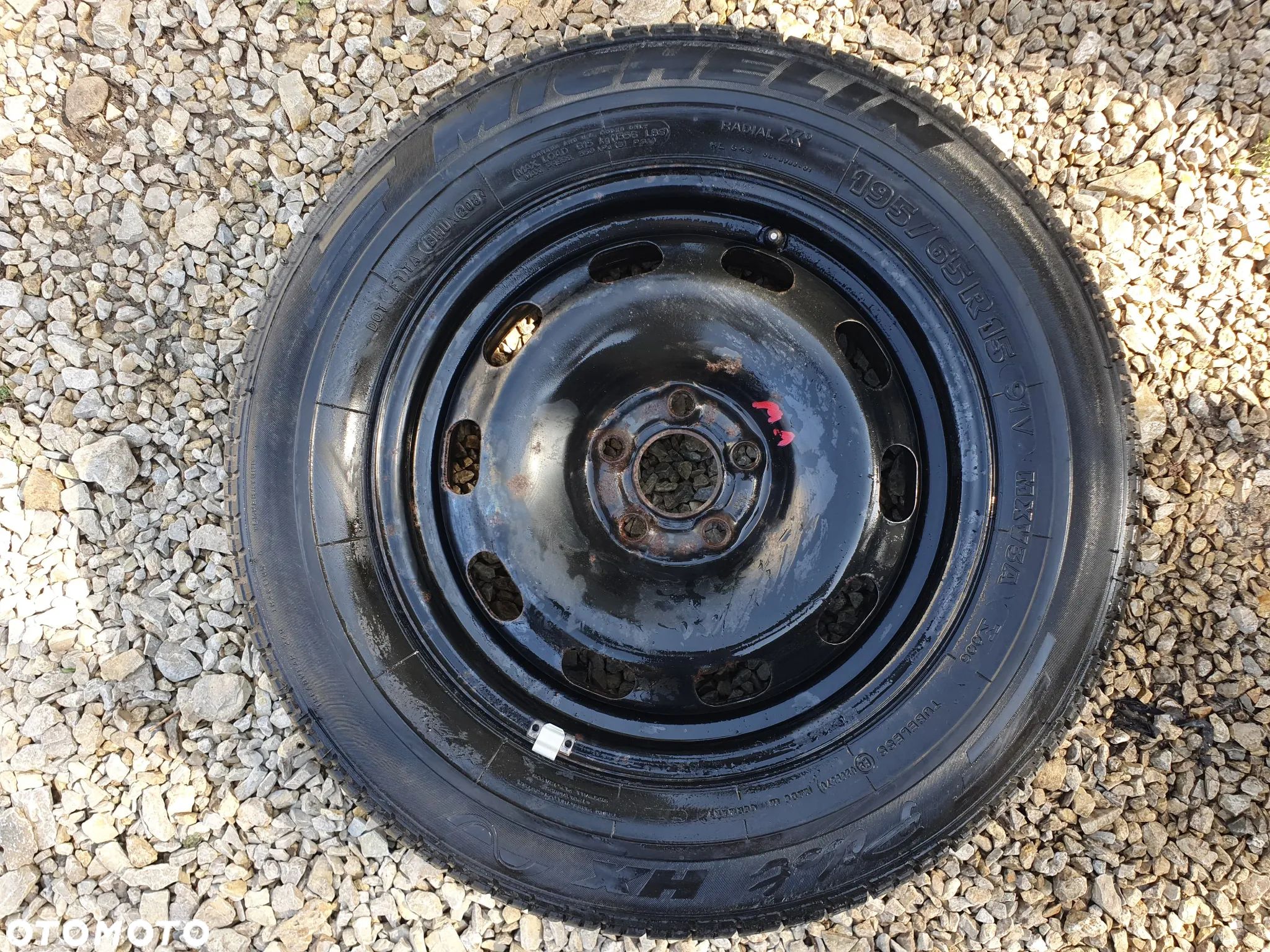 ORYGINALNE KOŁO DOJAZDOWE ZAPASOWE DOJAZDÓWKA VOLKSWAGEN 15" 195/65 R15 6J ET38 5X100 1J0601027K MICHELIN - 1