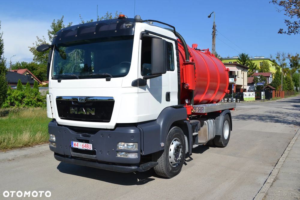 MAN TGS 18.440 ASENIZACYJNY SZAMBIARKA NOWA BECZKA 12.5 m³ POMPA JUROP KLIMATYZACJA SPECJALNY
