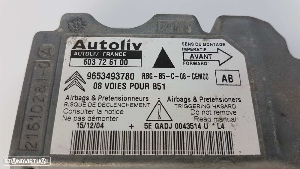 CENTRALINA DE AIRBAG CITROEN C4 BERLINA VTR PLUS - 2